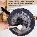 2 Pack Kitchen Dish & Cast Iron Scrub Brushes