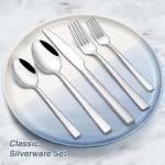 60-Piece Stainless Steel Silverware Set for 12