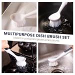 Dish Brush Set with Scraper for Easy Cleaning