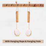 2 Pack Kitchen Dish & Cast Iron Scrub Brushes