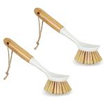 2 Pack Kitchen Dish & Cast Iron Scrub Brushes