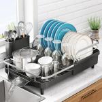 Expandable Stainless Steel Dish Drying Rack Set