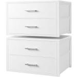 BOLUO Stackable Fabric Storage Drawers - 2 Pack