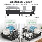 Expandable Stainless Steel Dish Drying Rack Set