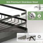 Stainless Steel Dish Drying Rack with Drainboard