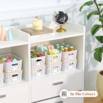 Stylish Stackable Plastic Storage Baskets with Lids