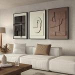 3-Piece 3D Textured Wall Art Set