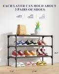 Kitsure 3-Tier Shoe Rack for Easy Organization