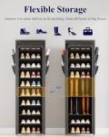 Kitsure 10-Tier Shoe Rack with Dust Cover
