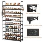 VTRIN 10-Tier Wide Shoe Rack Organizer