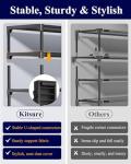 Kitsure 10-Tier Shoe Rack with Dust Cover