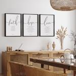 Framed Farmhouse Bible Verses Wall Art Set