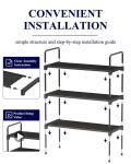 Sturdy Black Shoe Rack for Closet or Entryway