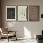 3-Piece 3D Textured Wall Art Set