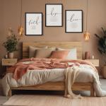 Framed Farmhouse Bible Verses Wall Art Set