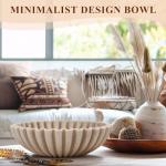 Beige Decorative Bowl for Home and Kitchen