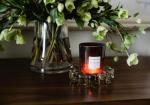 Chic Smoky Glass Bubble Candle Dish