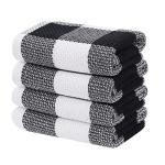Cotton Waffle Weave Kitchen Towels, 4-Pack