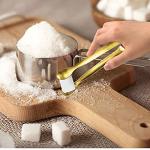 JCREN 12 Pcs Serving Tongs, Small Serving Utensils for Parties Catering Gold Tongs, Food-Grade 304 Stainless Steel Mini Appetizer Tongs for Tea Party Coffee Bar, 4 Inches - Gold