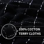 Cotton Terry Checkered Kitchen Towels - 4 Pack