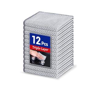 12-Pack Non-Scratch Steel Wire Dishcloths