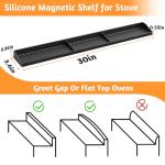30 Inch Magnetic Silicone Stove Top Organizer