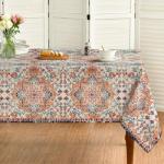 Boho Vintage Style Orange Tablecloth for Events
