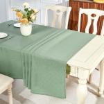Sage Green Waterproof Linen Tablecloth for Rectangles