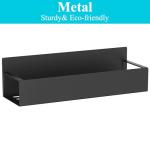 Magnetic Spice Rack Organizer - 4 Pack, Black