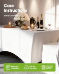 Fitted Spandex Tablecloths for Rectangle Tables - 2 Pack