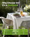 White Disposable Tablecloths 10 Pack for Events