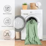 Sage Green Waterproof Linen Tablecloth for Rectangles