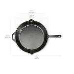 Amazon Basics 15-Inch Pre-Seasoned Cast Iron Skillet