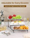 Yedio 3-Tier White Serving Tray Stand