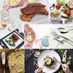 45-Piece Flatware Sets, Silverware Set for 8, Durable Stainless Steel Tableware in Ergonomic Design Size and Weight, Kitchen Utensils Set with Steak Knives, Rust-proof, Dishwasher Safe