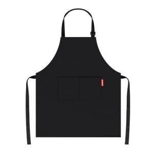 Adjustable Black Cotton Chef Apron with 2 Pockets