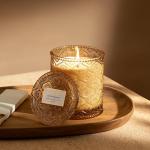 Amber and Sandalwood Luxury Soy Candle 6oz