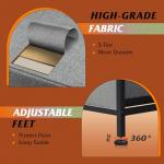 WLIVE 5-Drawer Fabric Dresser in Dark Grey