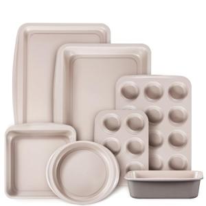 CAROTE 7-Piece Nonstick Stackable Bakeware Set