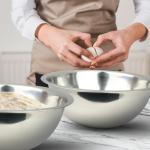 Set of 2 Professional Stainless Steel Mixing Bowls