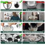 Stainless Steel Mixing Bowls Set with Lids