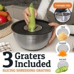 Stainless Steel Mixing Bowls Set with Lids