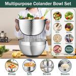 Stainless Steel Mixing Bowls Set with Lids