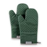 KitchenAid Dark Green Oven Mitt Set, 2 Pieces