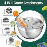 Stainless Steel Mixing Bowls Set with Lids