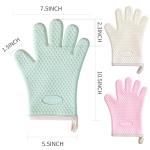 Silicone Oven Mitts for Heat Protection and Grip