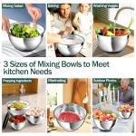 Stainless Steel Mixing Bowls Set with Lids