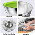 7-Piece Stainless Steel Mixing Bowls Set with Lids