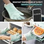 Silicone Oven Mitts for Heat Protection and Grip