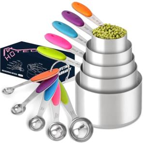 Measuring Cups and Spoons Set - 10 Pack